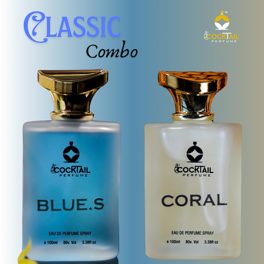 Blue Scent & Coral Perfume Duo